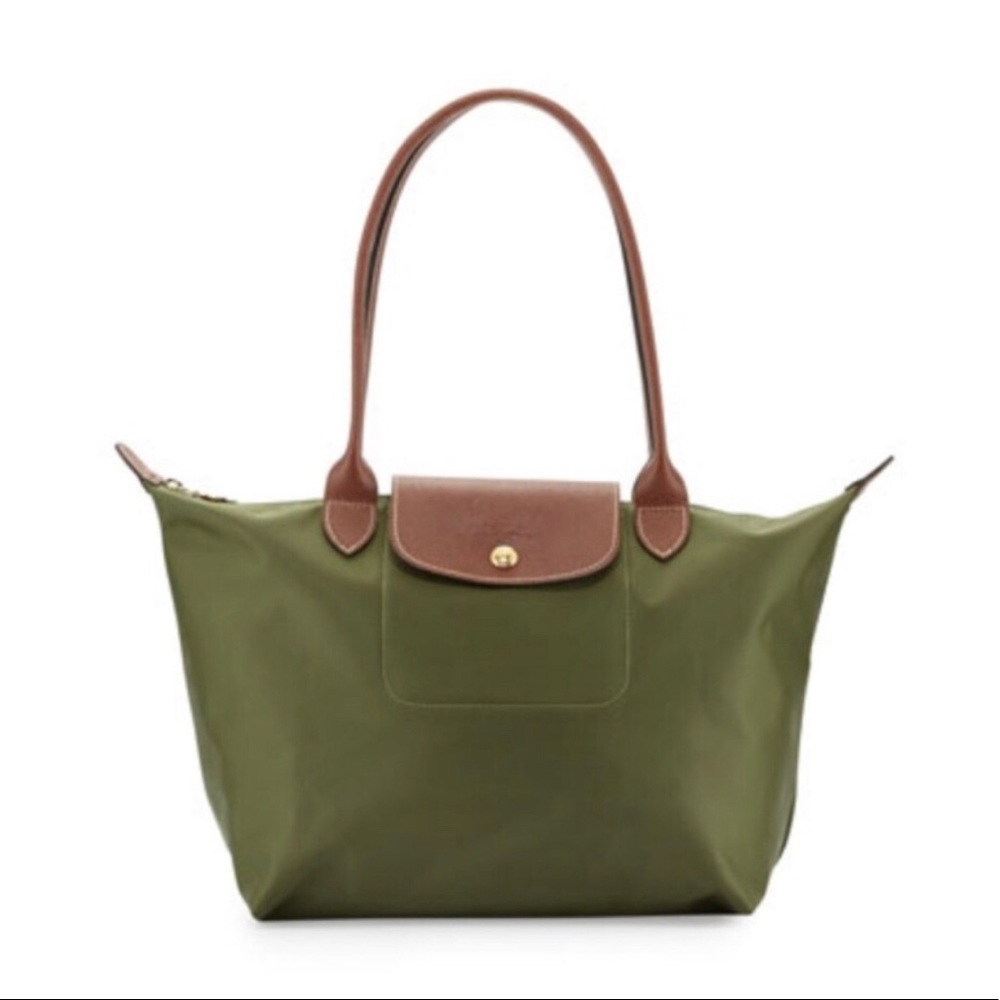Longchamp Le Pliage Medium Nylon Tote- Green